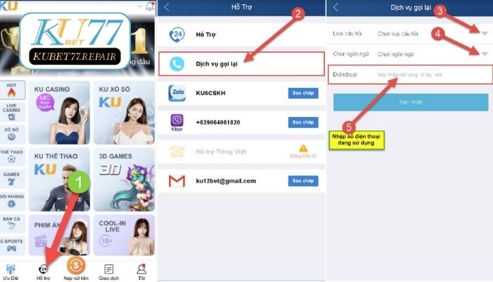 Các lúc cần liên hệ hỗ trợ Kubet để xử lý vấn đề an toàn