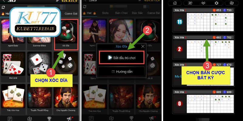 Hướng dẫn cách tham gia game xóc đĩa đơn giản